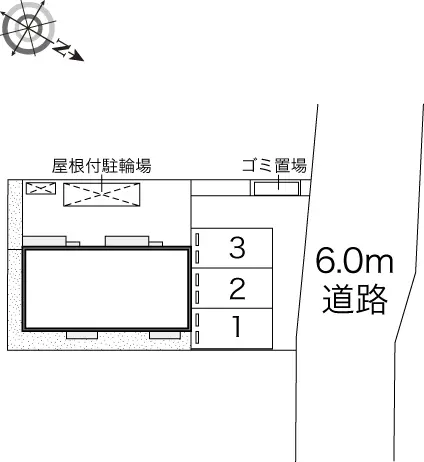 ★手数料０円★川越市大塚新町　月極駐車場（LP）